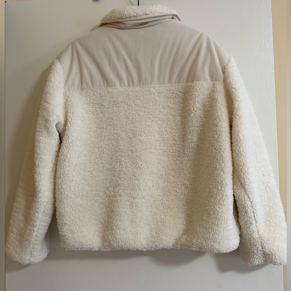 Thread & Supply Ivory Ribbed Sherpa Jacket - Picture 6 of 7